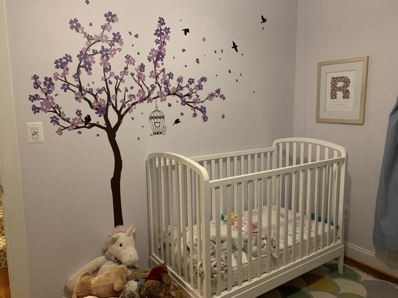 wayfair purple wall decal tree