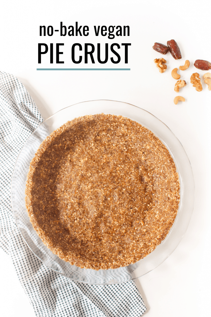 no bake vegan pie crust easy recipe