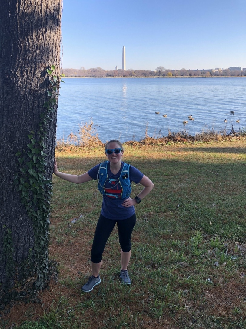 running with pretty views of washington dc