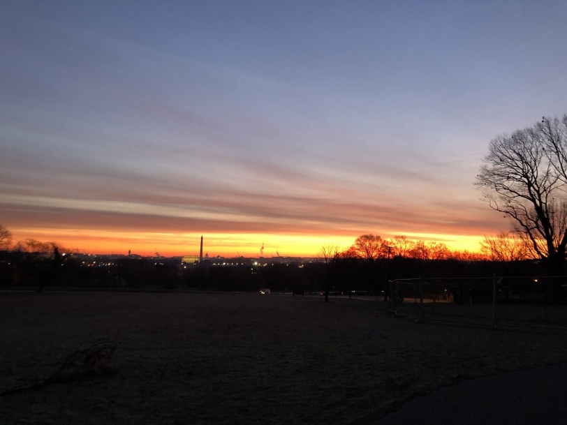 dc sunrise view from rosslyn