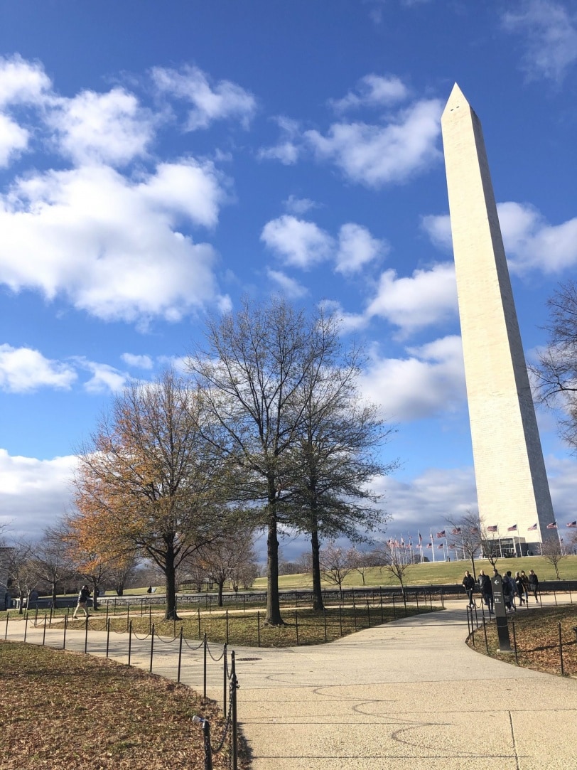 running around washington dc national mall