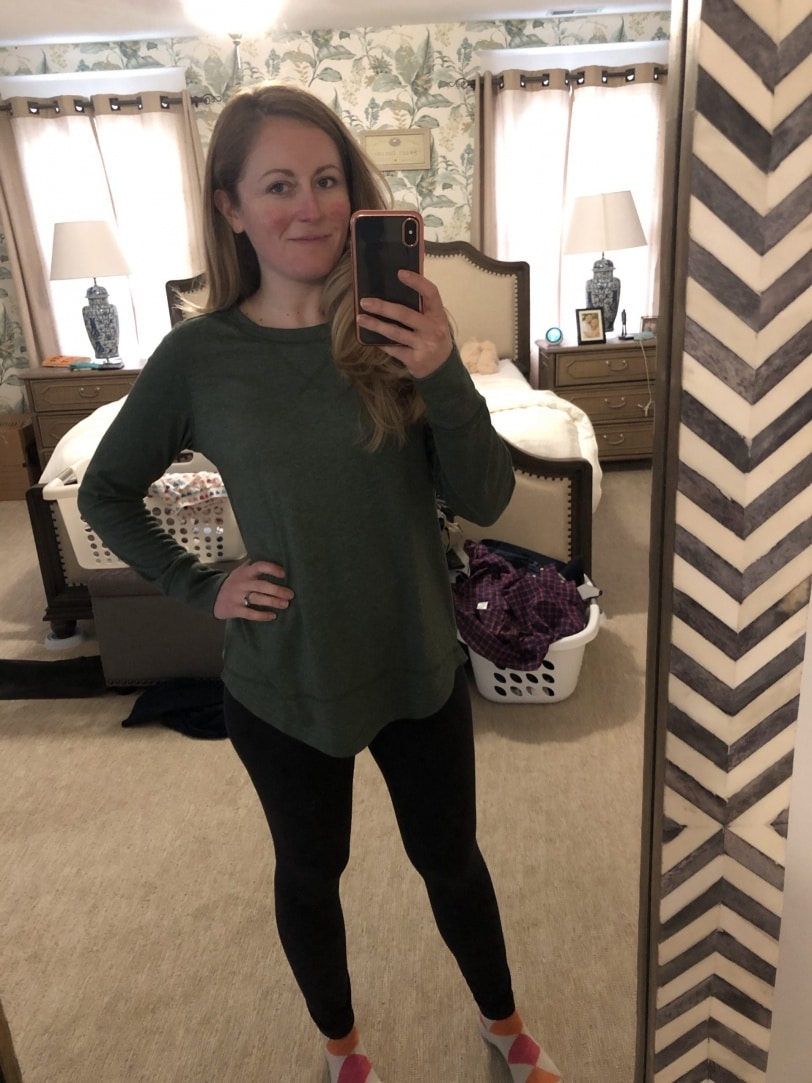comfy long sleeved shirt great with leggings