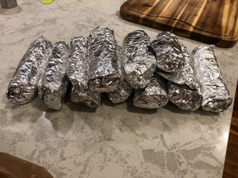 make ahead burritos freezer meal prep