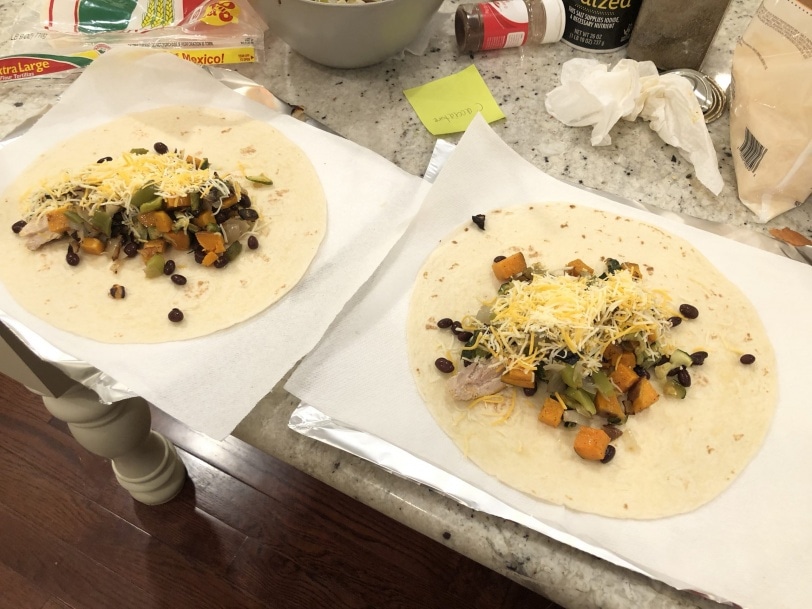 make ahead breakfast burritos