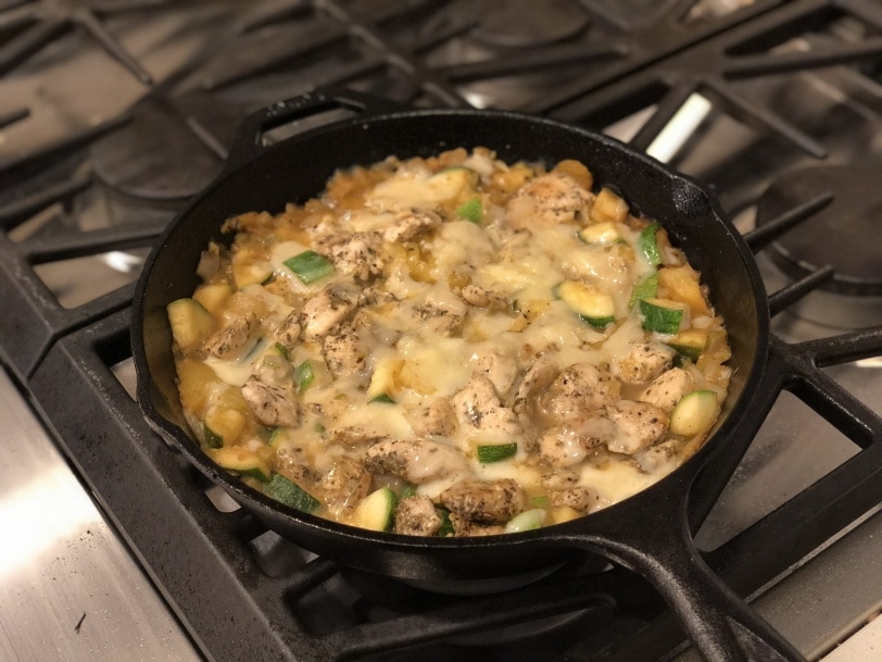 baked chicken cheese zucchini dish