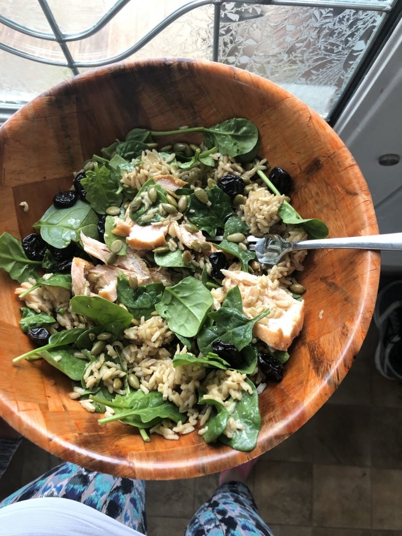 salmon and rice salad easy