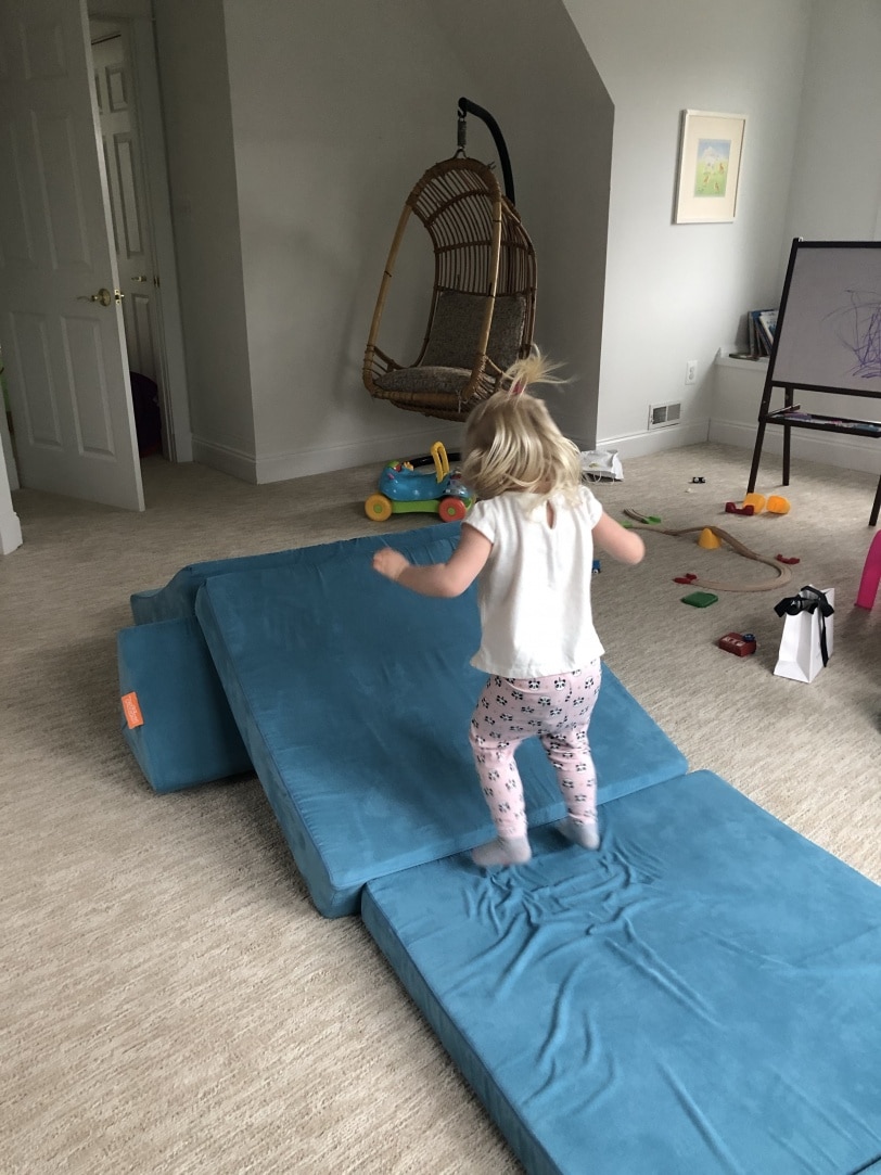 At Home Activities for Toddlers: nugget comfort play couch