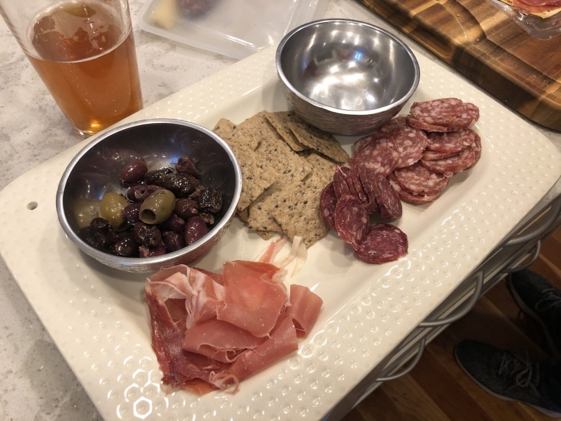 pre dinner snack board
