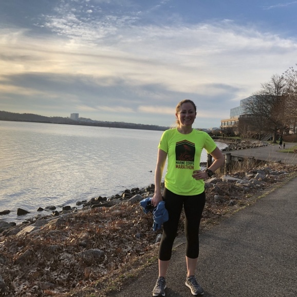 running the mt vernon trail near old town