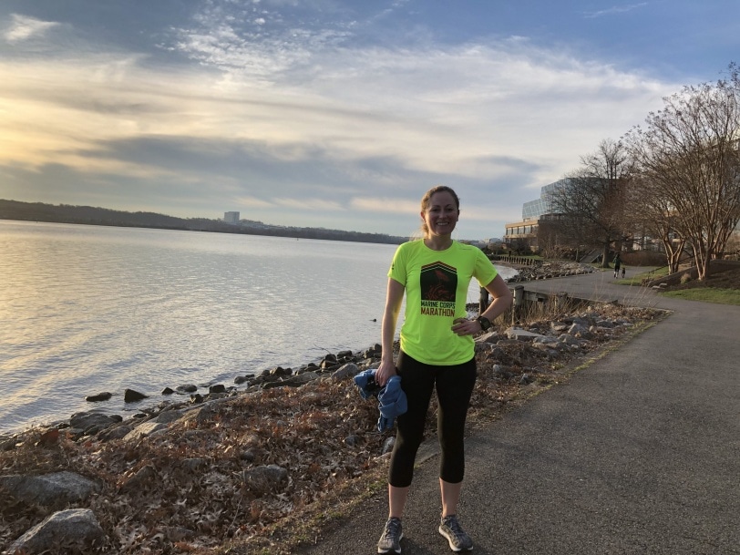 running the mt vernon trail near old town