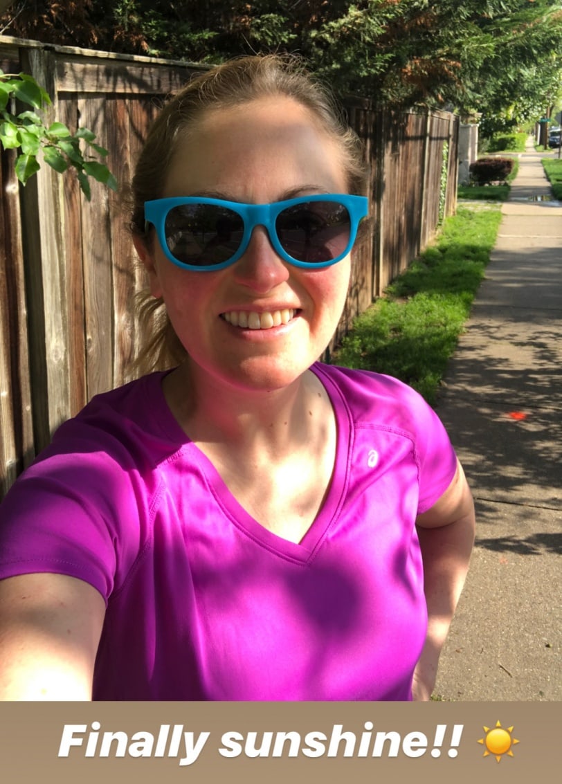 sunshine run/walk phone date photo