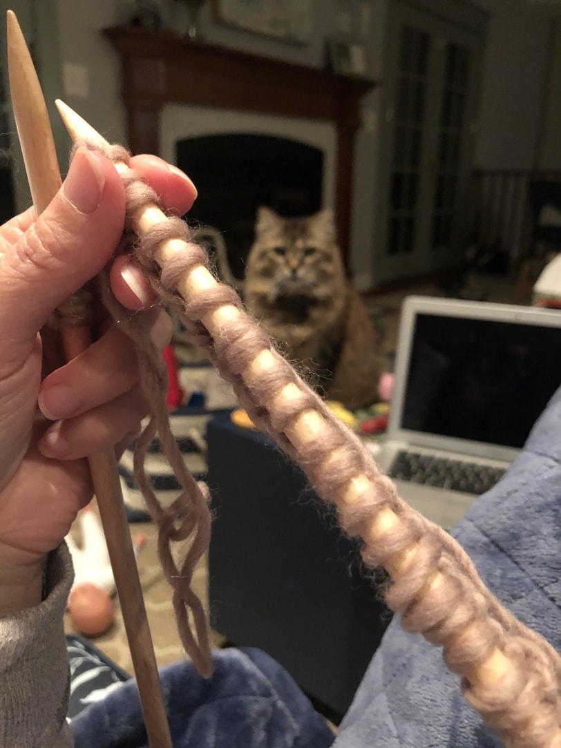 trying to learn how to knit