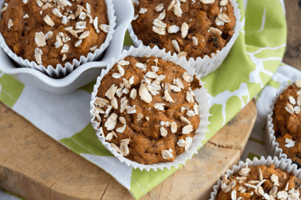whole wheat carrot cake muffins - vegan snack recipe