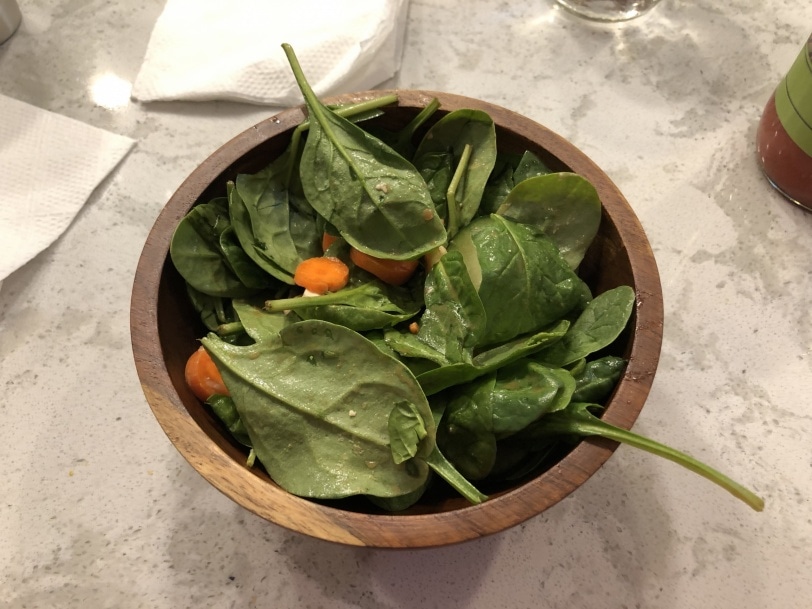 side salad to start dinner