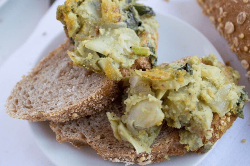 vegan kale artichoke dip