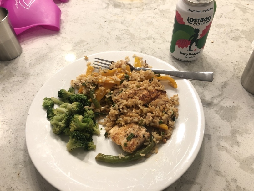 leftover salmon with frozen broccoli