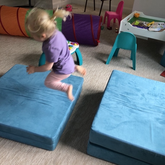 toddler jumping