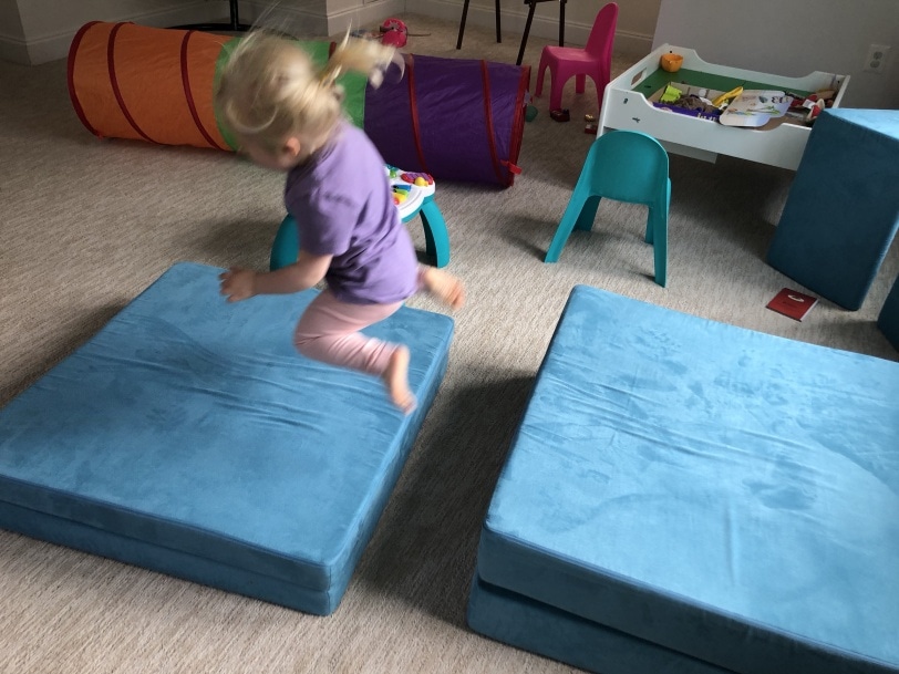 toddler jumping