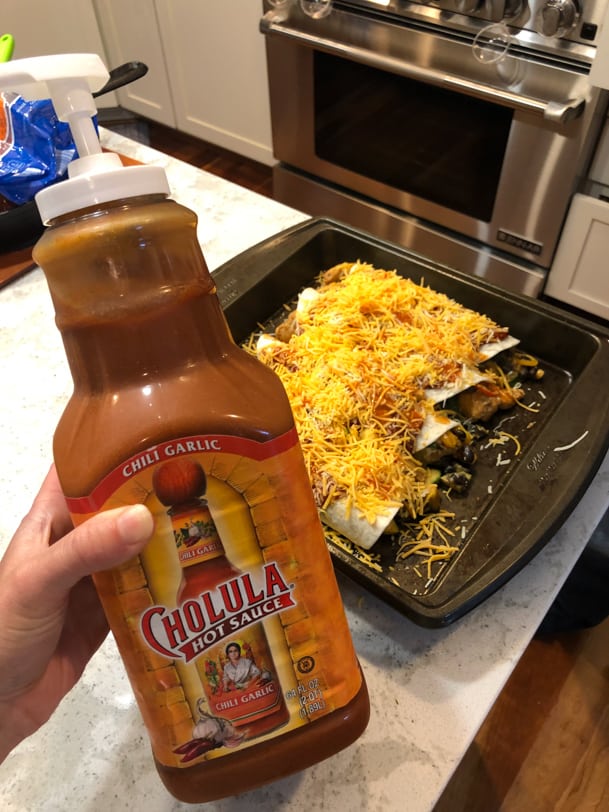 chili garlic cholula massive bottle