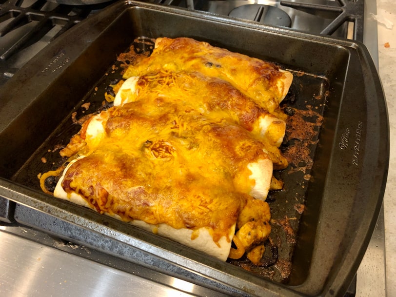 cheesy chicken enchiladas