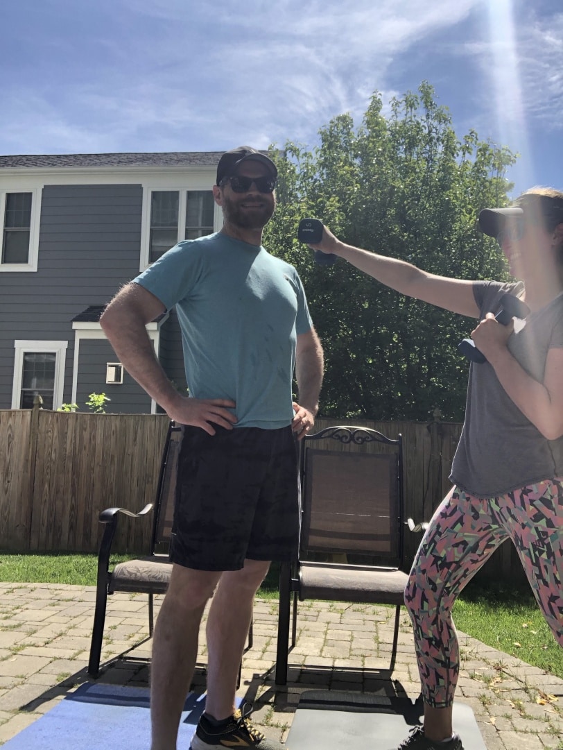 outdoor virtual workout 