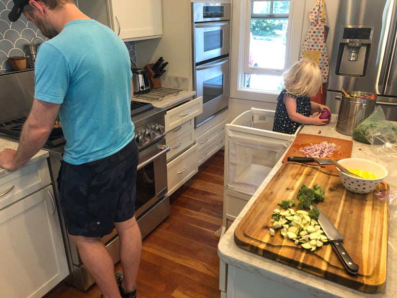 making a frittata