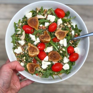 fig grain salad bowl