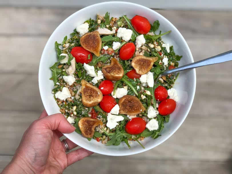 fig grain salad bowl