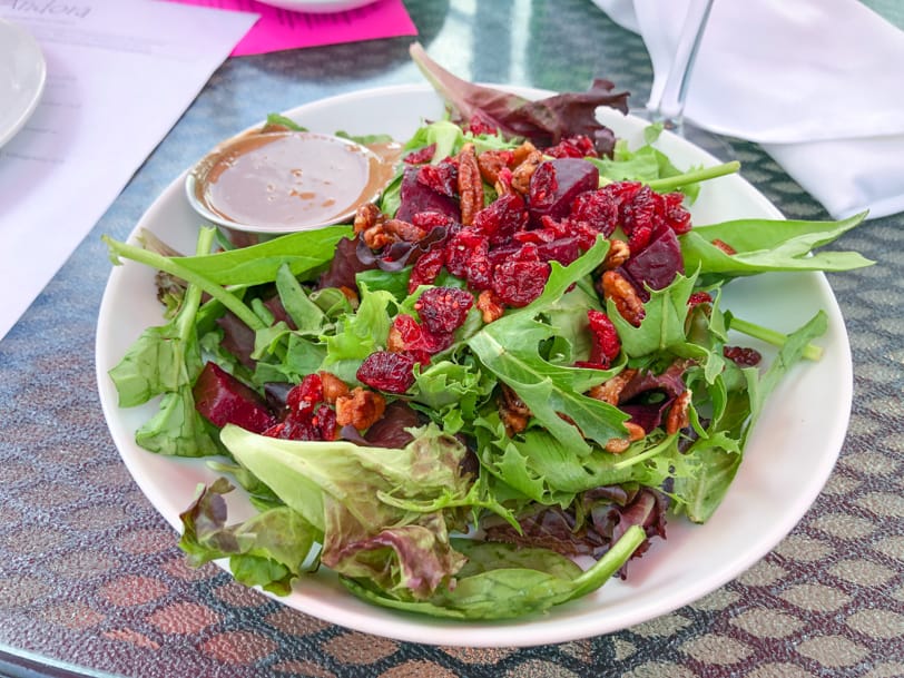 beet salad from andora restaurant near pittsburgh