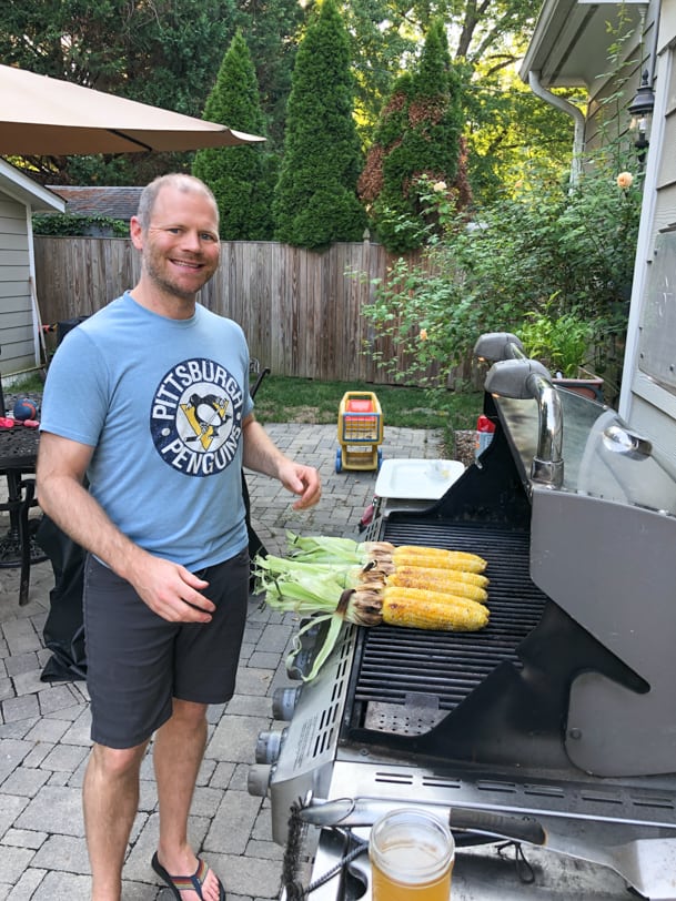 cooking corn on the grill