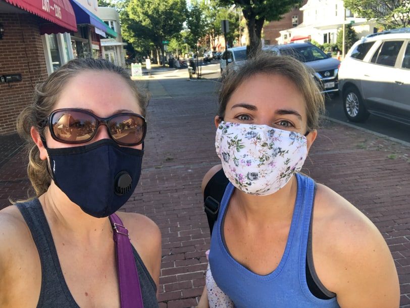 masked up