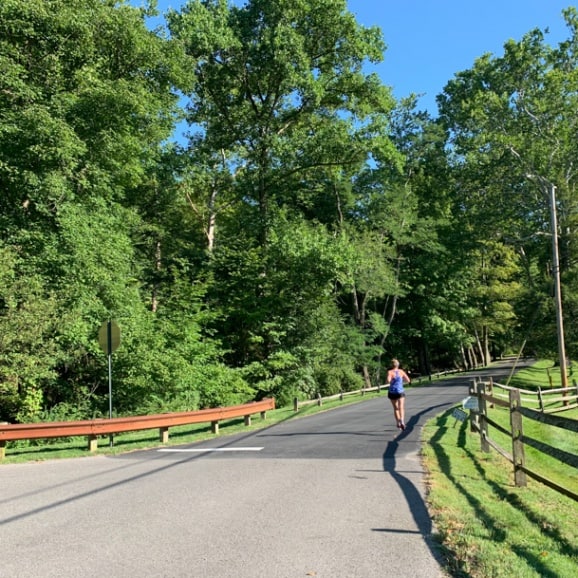 running on a country road near sewickley pa