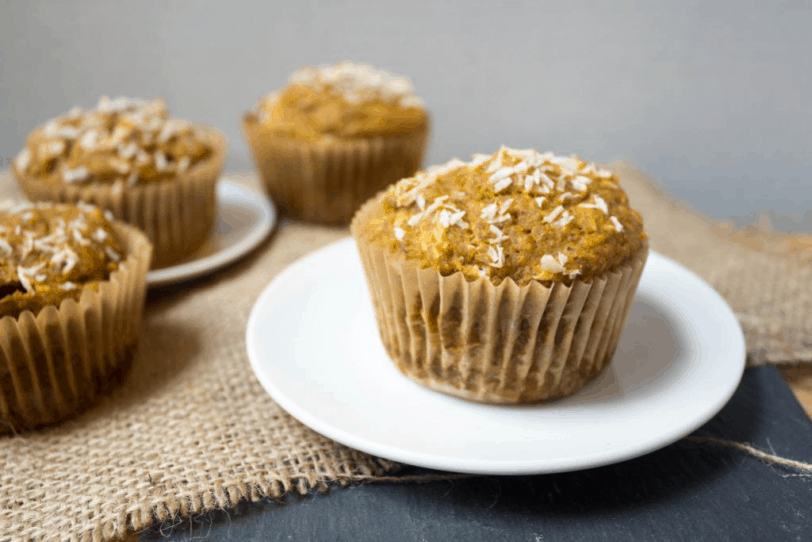 sweet potato muffins with coconut