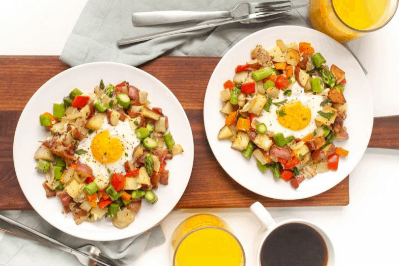 sheet pan egg bake with veggies