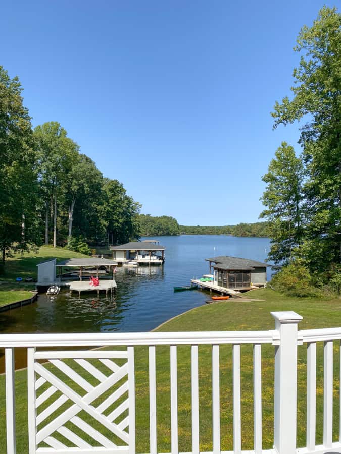 house rental view of the water lake anna 