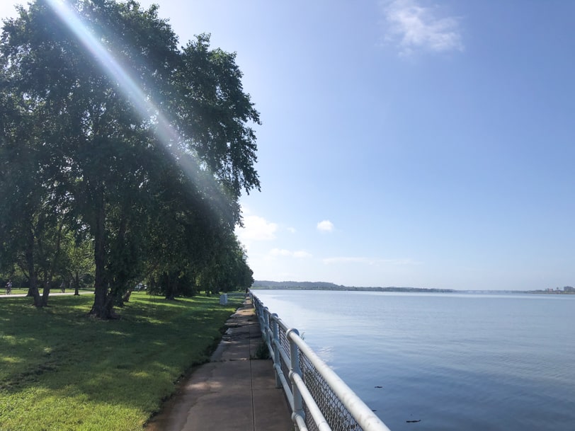 view of the water from hains point