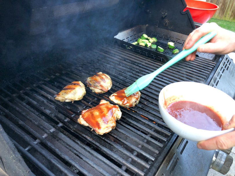 watermelon glazed grilled chicken