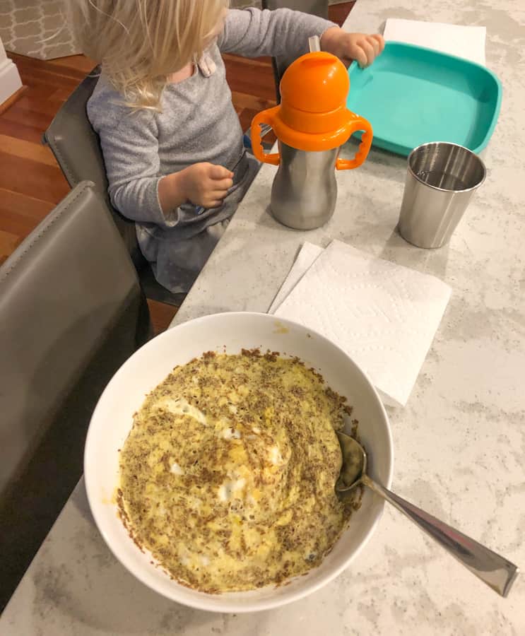 homemade banana egg pancake