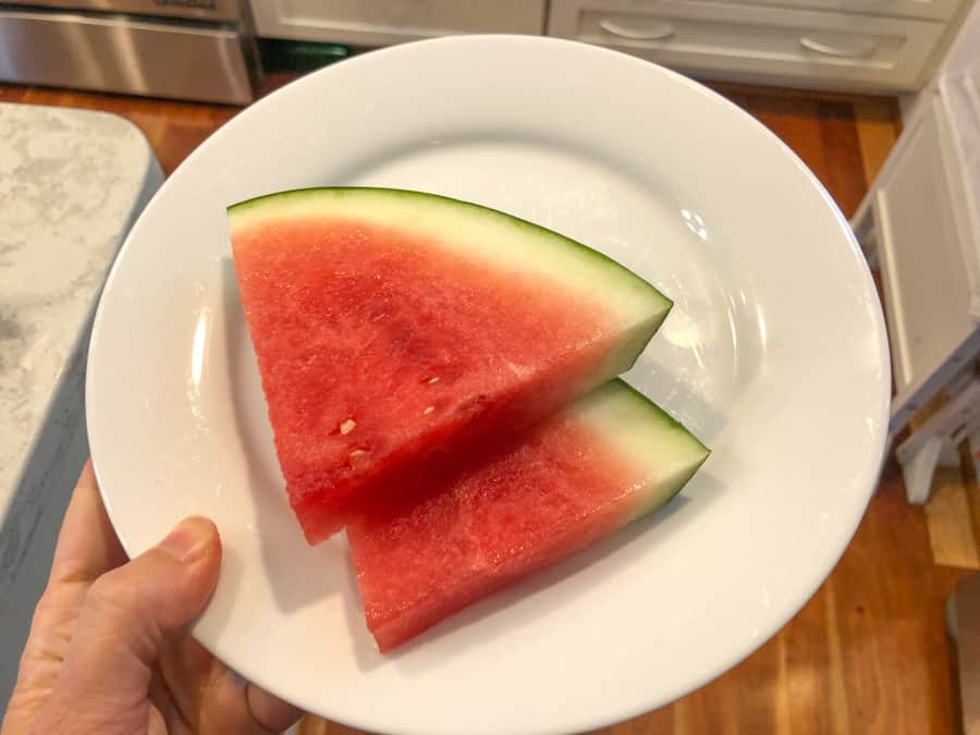 sliced watermelon