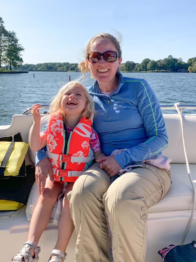 on the boat