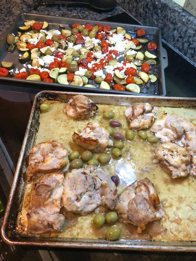 mediterranean chicken with veggies