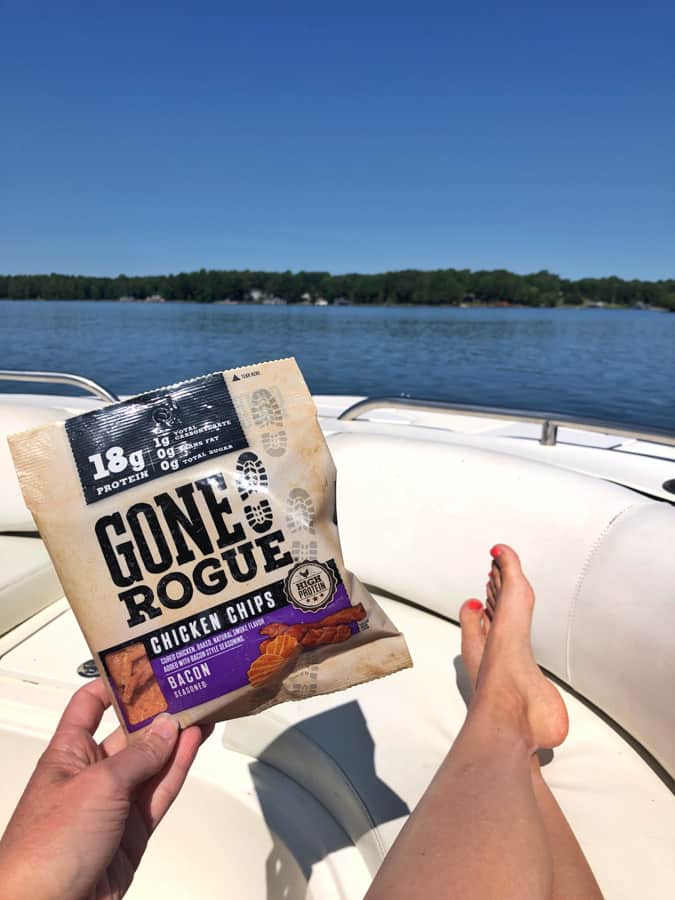 gone rogue high protein chips on a boat