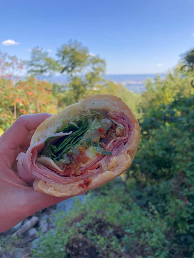 italian sub with a view