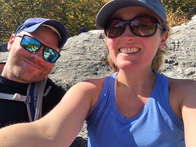 rock scramble selfie