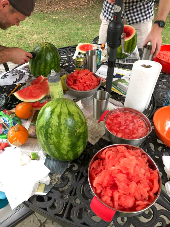 carving watermelons for halloween