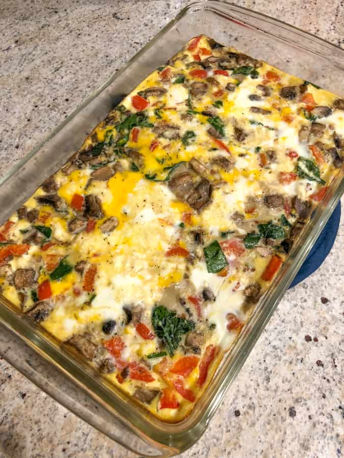 homemade veggie frittata