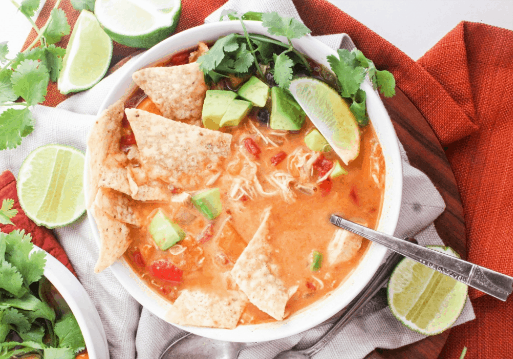 gluten free Instant Pot chicken tortilla soup