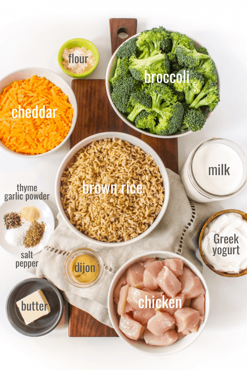 chicken broccoli rice casserole ingredients