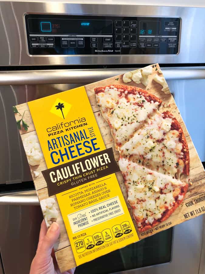 cpk cheese pizza cauliflower crust
