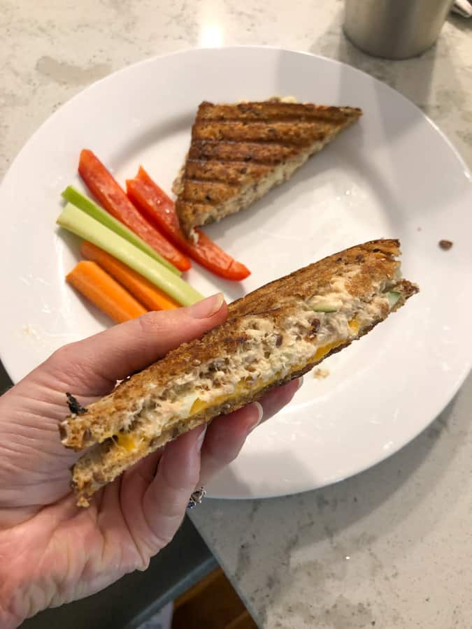 salmon melt sandwich